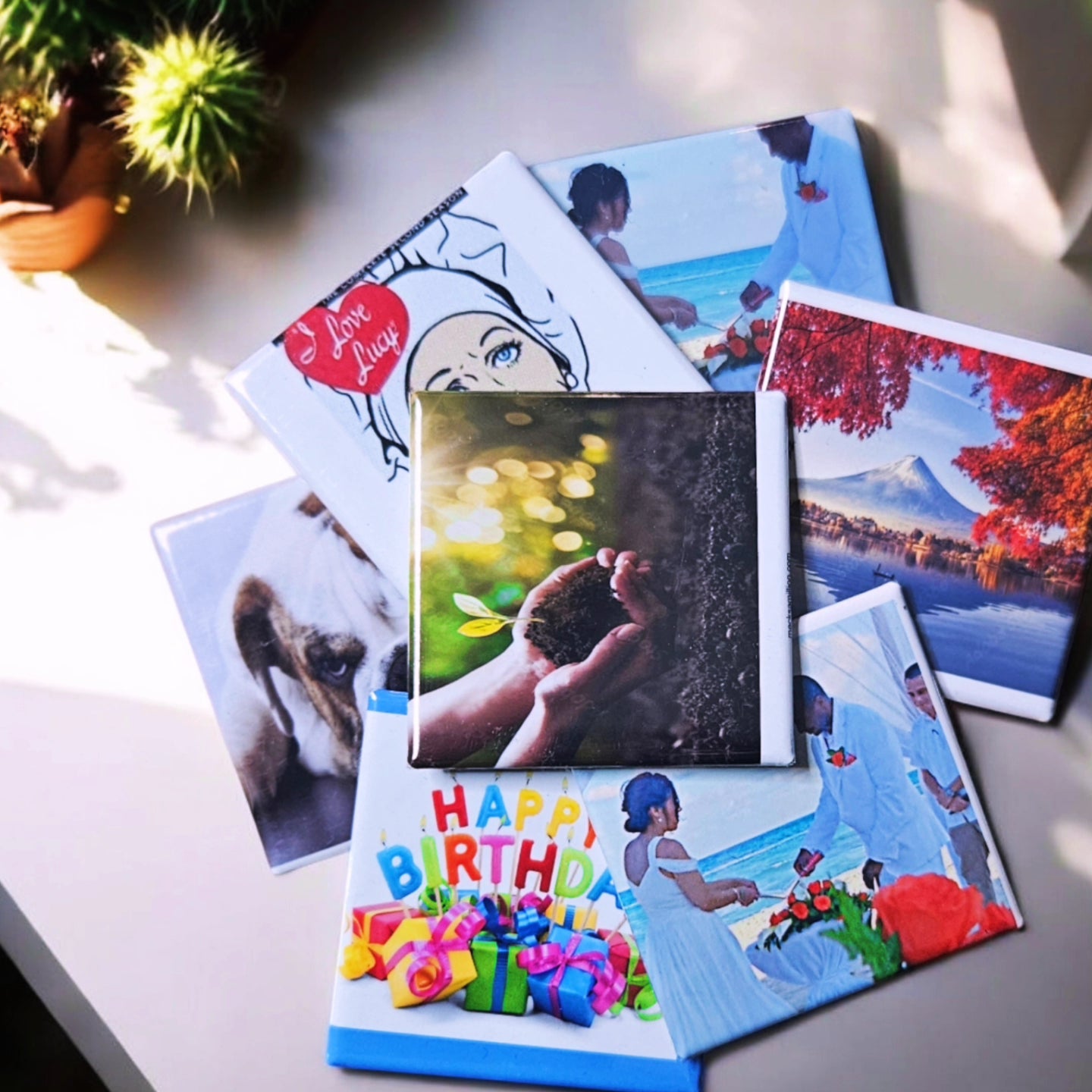 6 - 2x2 Personalized Magnets